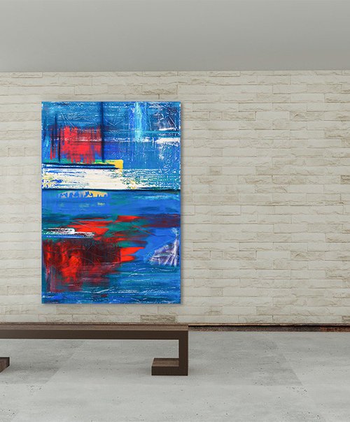 Rebound | 160x110x4cm | Acrylic painting by Cornelia Petrea