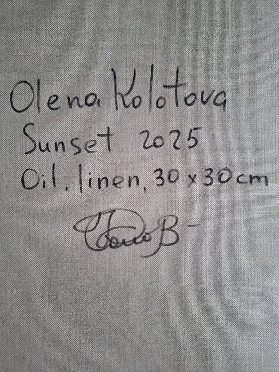 Oil painting Sunset