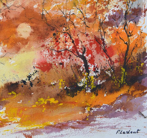 Autumn leaves  - watercolor