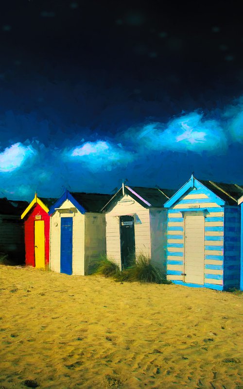 Beach Huts by Martin  Fry