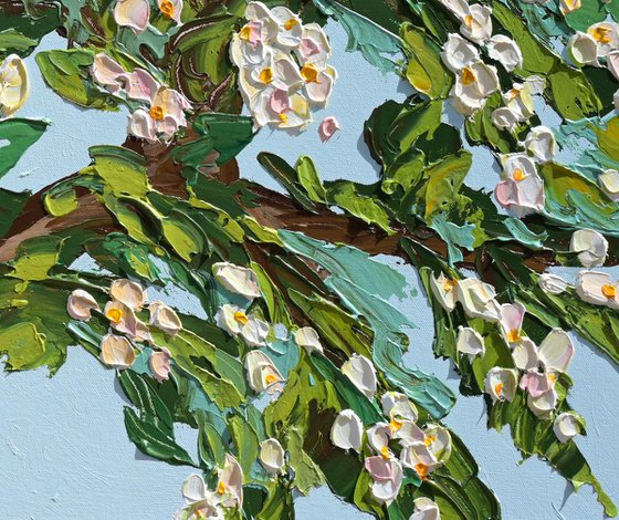 Spring Glow - Original Blooming Tree Painting