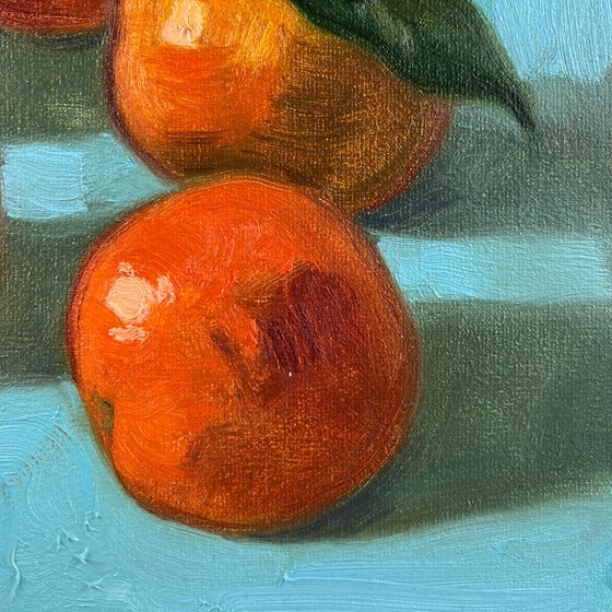 Still life with tangerines