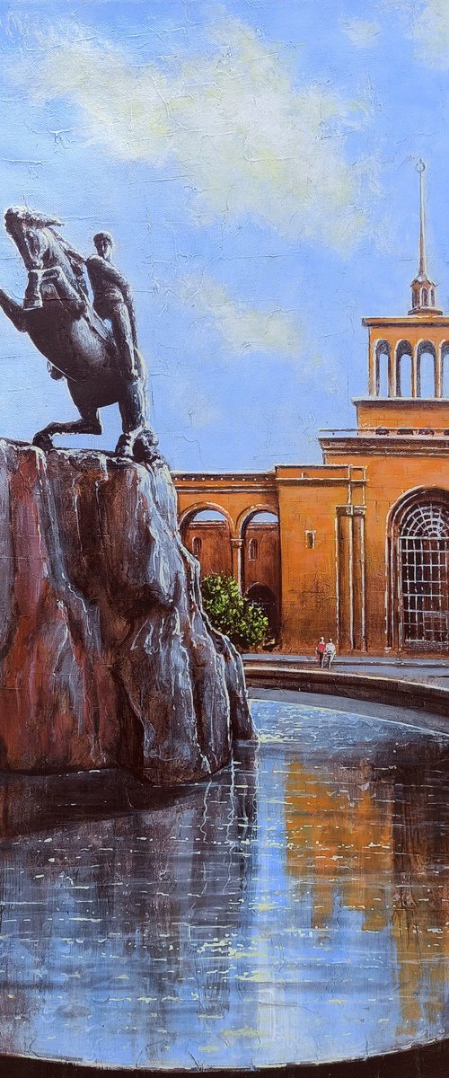 Cityscape - Yerevan - 4 (45x65cm, oil painting, ready to hang) by Aram Movsisyan