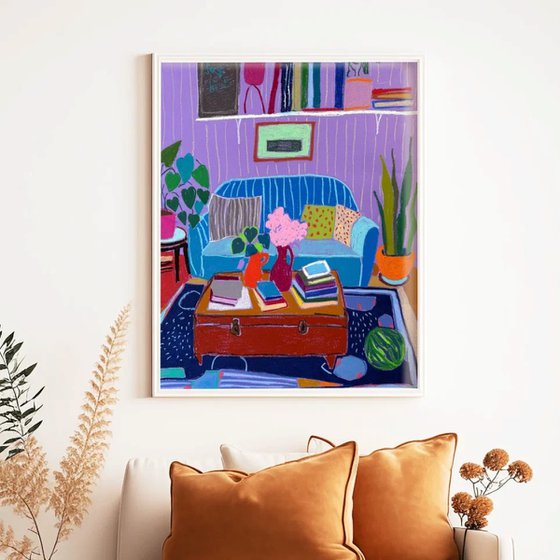 Purple Living Room Dream