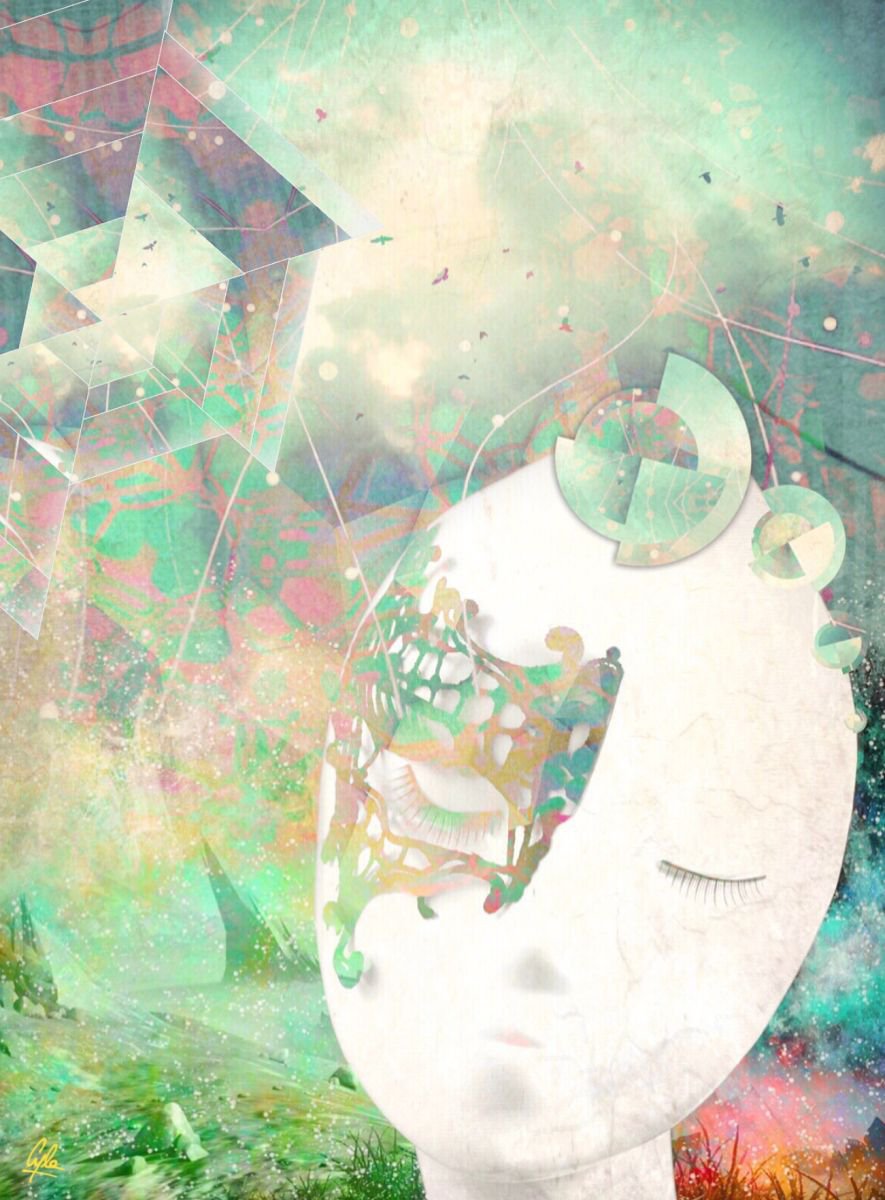 THE DREAMER | 2015 | DIGITAL ARTWORK PRINTED ON HIGH QUALITY PHOTO PAPER | 30 X 40 cm | SI... by Simone Morana Cyla