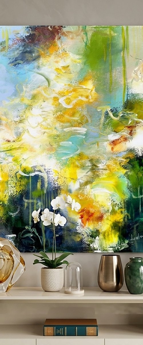 Magical garden pond by Andrada Anghel