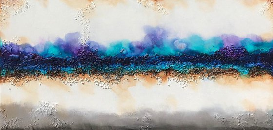 horizontal abstract (140 x 70 cm) Dee Brown