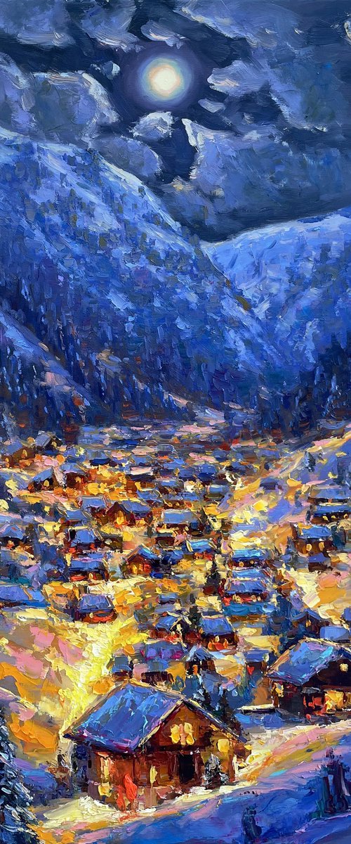 Winter city by Evgeny Chernyakovsky