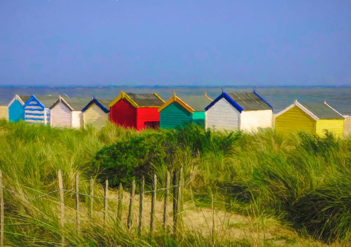 Beach Huts in the Dunes by Martin Fry