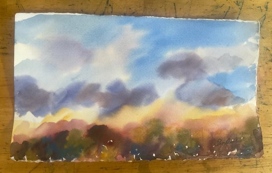 In the sky