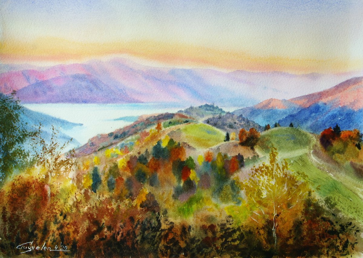 Colorful mountains by Elena Gaivoronskaia