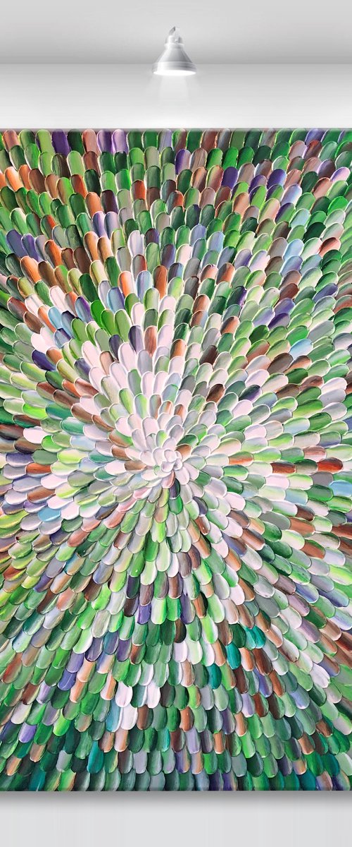 ‘Photosynthesis XIX' - 40x40" by Tatiana Georgieva