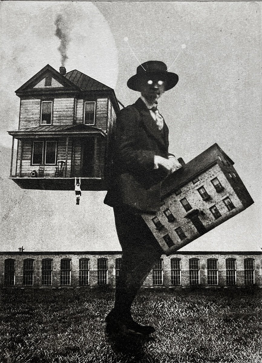 Surrealistic Portrait Etchings & Engravings By Jaco Putker, 8 X 11, Exterior No.34: Moving House, Original Artwork
