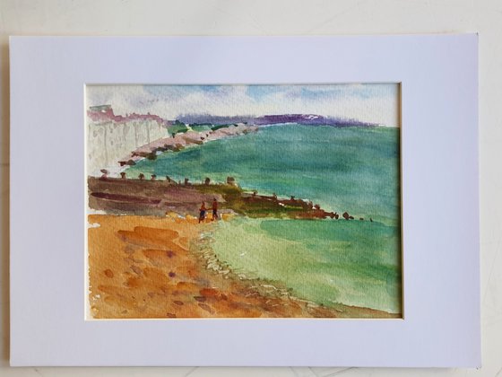 On the seaside in Eastbourne, England