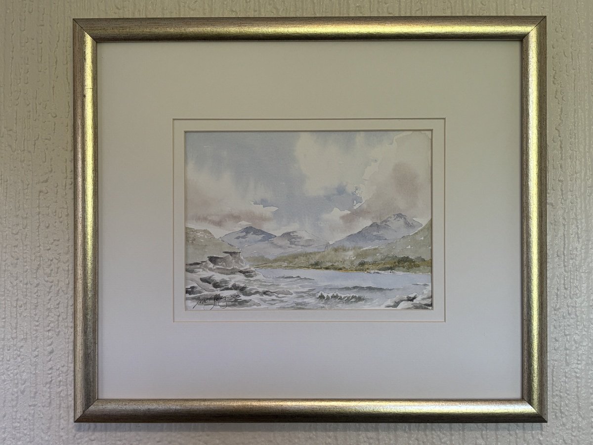 Impressionistic Landscape Watercolour By Noel Sawyer, 9 X 7", Inveragh Peninsular, Kerry, Ireland, Original Artwork