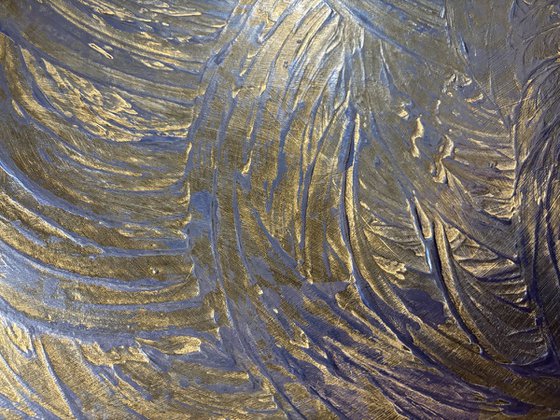 Blue waves 80x120x2 cm