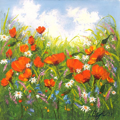 Poppy field 4 by Ludmilla Ukrow