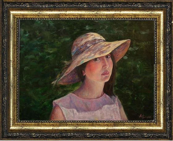 Girl in a hat