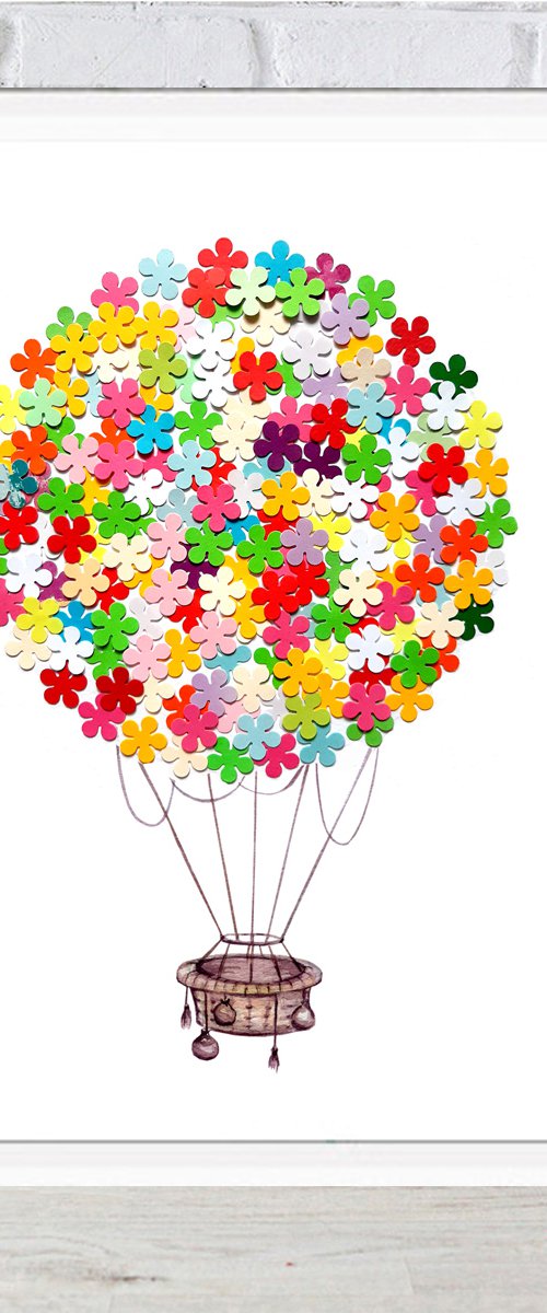 Flower balloon by Luba Ostroushko