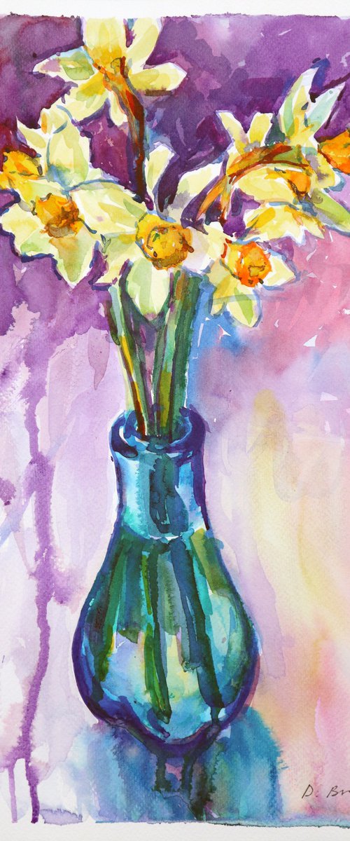 Smell of daffodils (ink) by Dima Braga