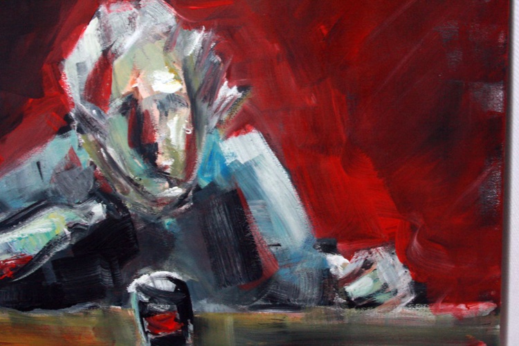 Portrait Of An Old Man Drinking Alone Artfinder
