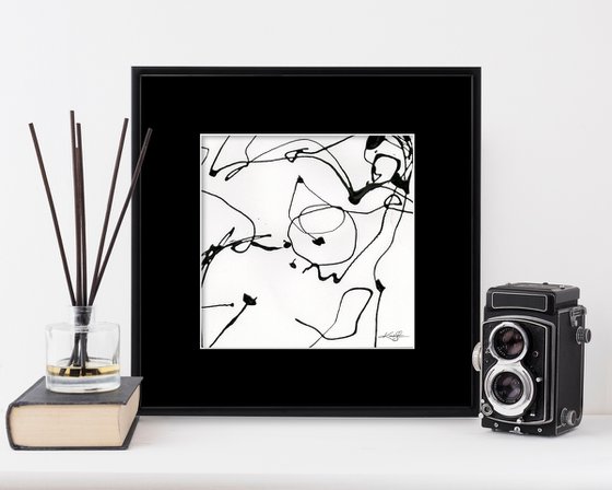 Doodle Nude 17 - Minimalistic Abstract Nude Art by Kathy Morton Stanion