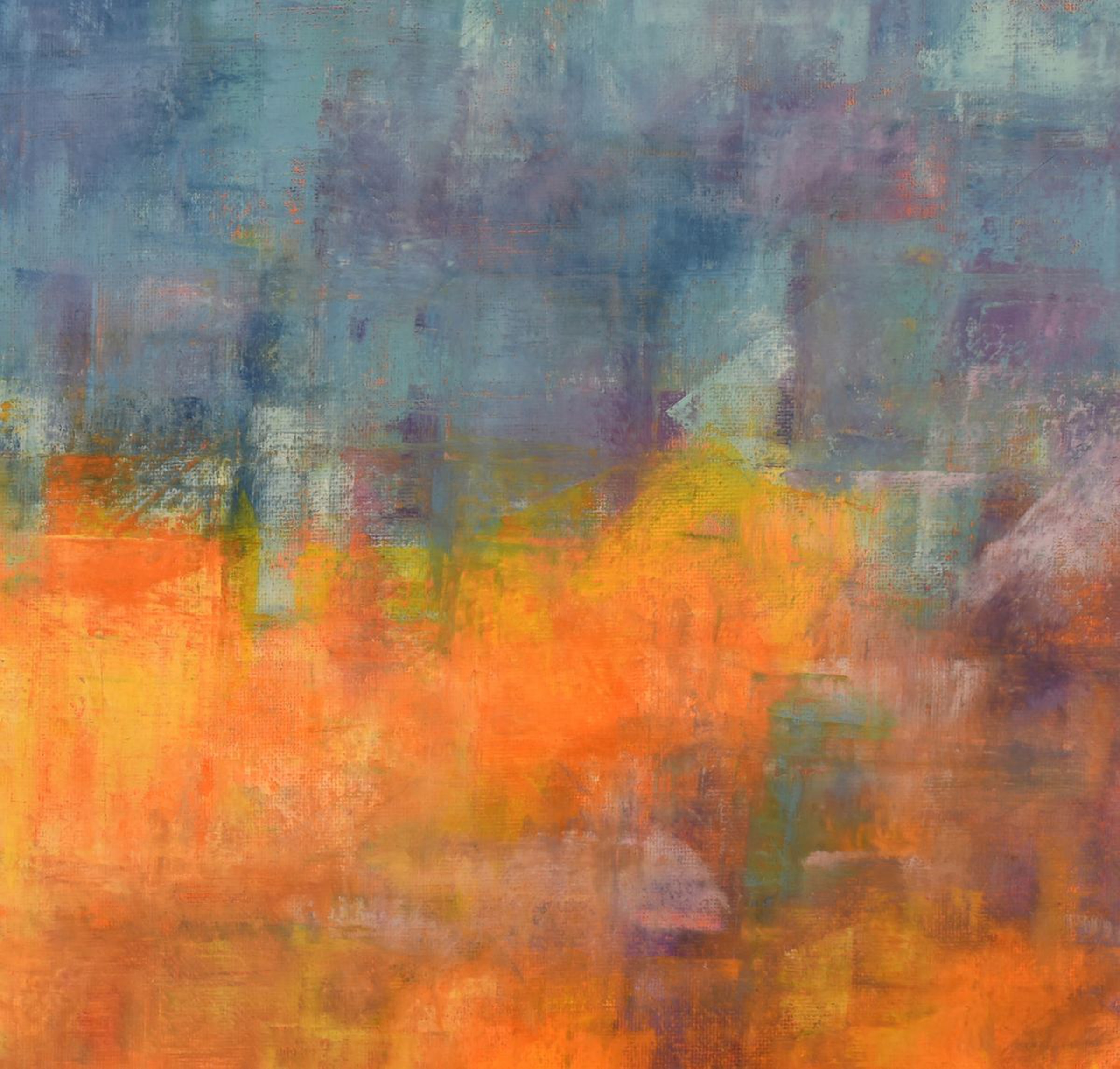 Oil And Cold Wax Contemporary Sunset Painting S Artfinder