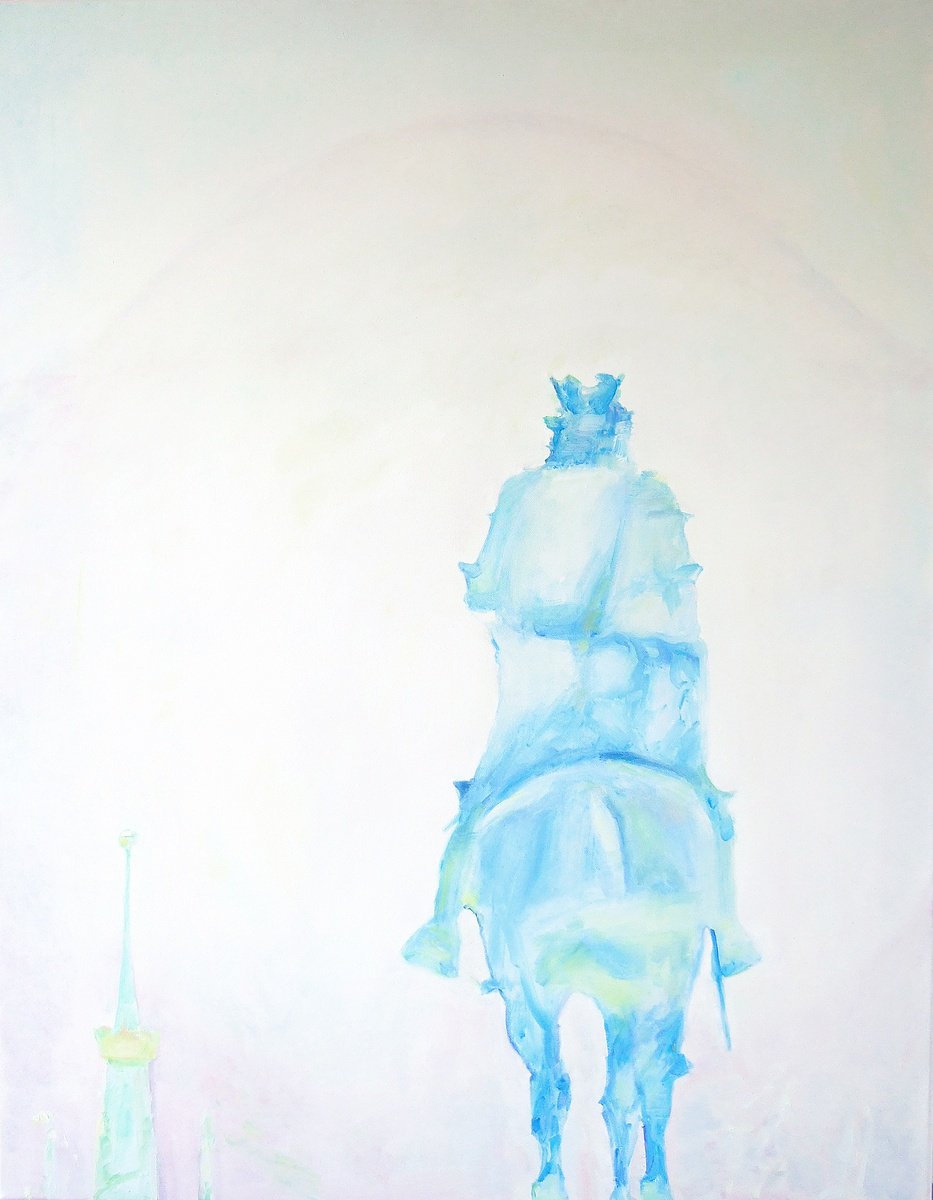 Landscape Oil Painting By Sebastian Rudko, 28 X 35", Monarch, Original Artwork