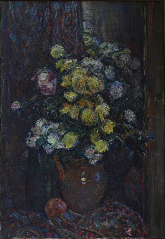 evening still life by the mirror