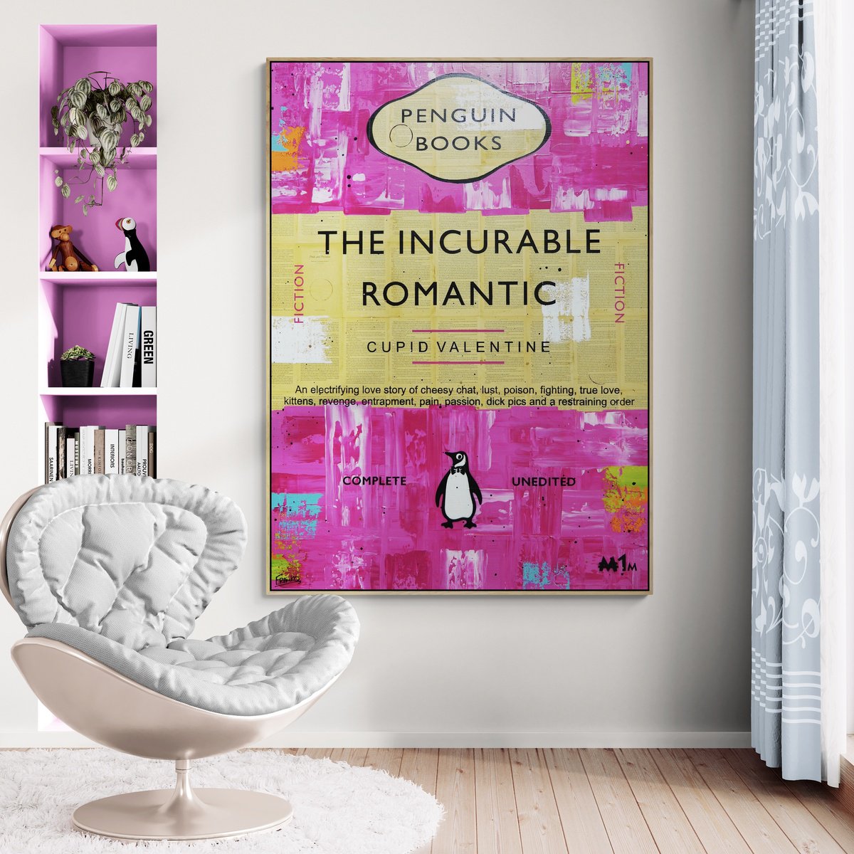 Urban And Pop Painting , The Incurable Cupid By Franko, 39 X 55, Artwork For Sale On Artfinder