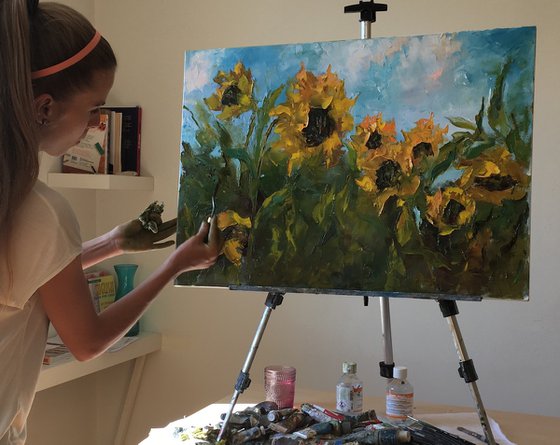 Ukrainian Floral Art — Sunflower Fields