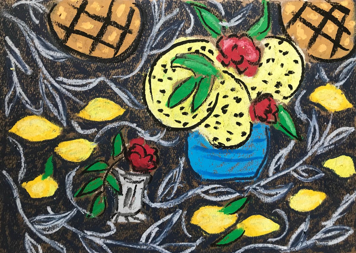 Lemon And Flowers by Milica Radovi?
