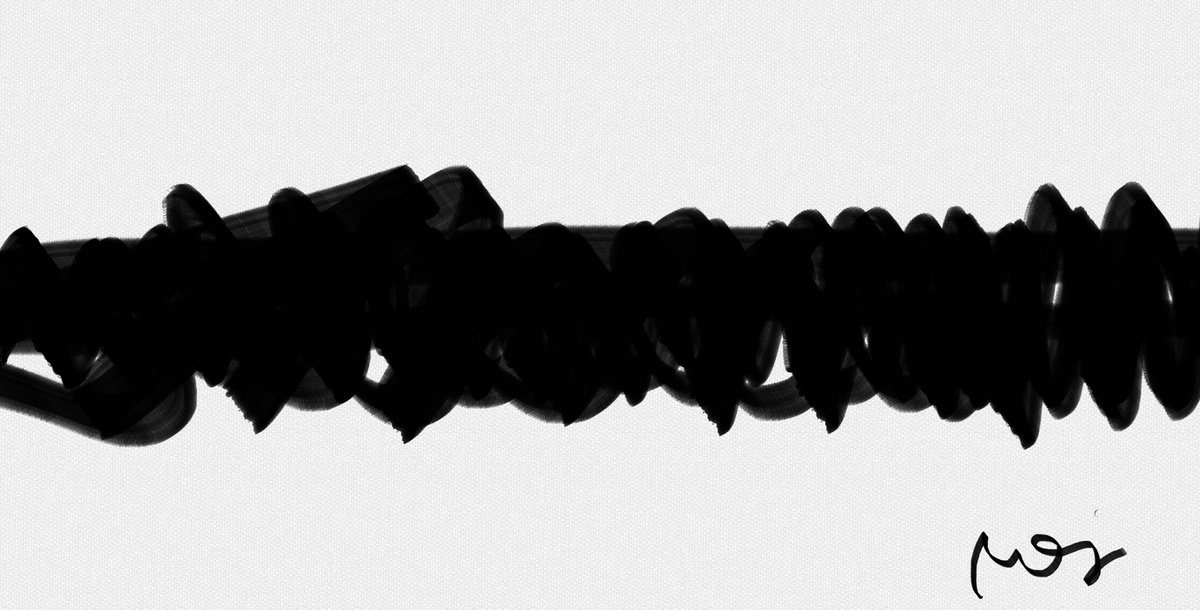 Abstract Print By Mattia Paoli, 79 X 39", Ga#294 Filo Nero Ii, Original Artwork