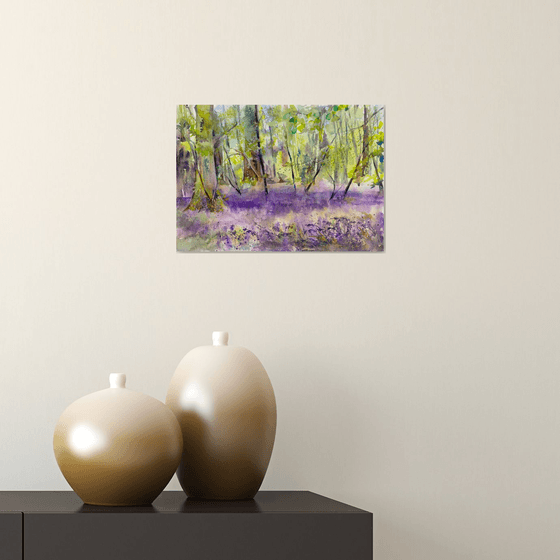 Bluebell wood - Original watercolour painting