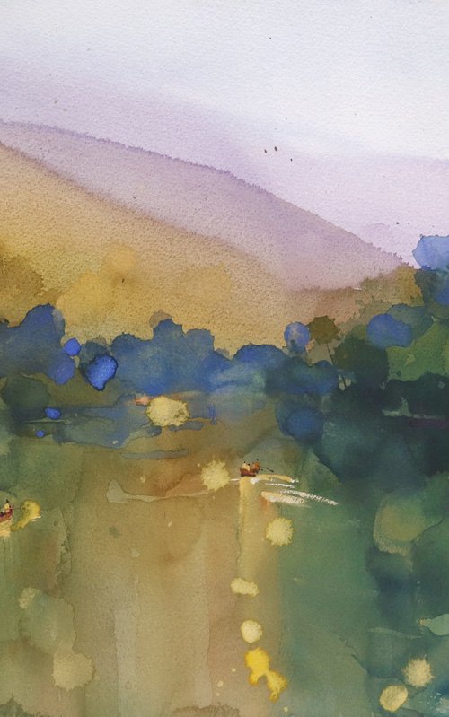 Boating in a mystical lake by Prashant Prabhu