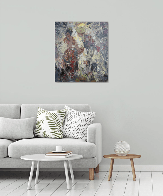 Surprise(70x80cm, oil painting, modern art)