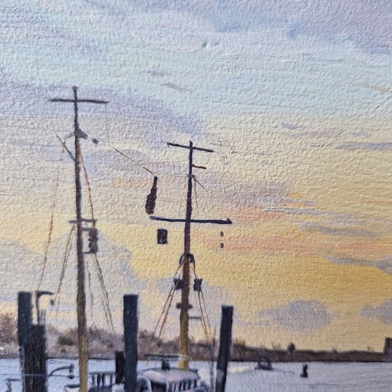 The Elbe in the evening