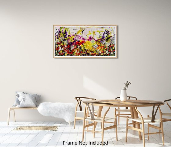 Wildlight Meadow; Abstract Floral Landscape