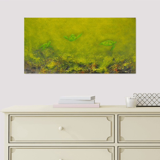 Somewhere in paradise.60x30 cm.