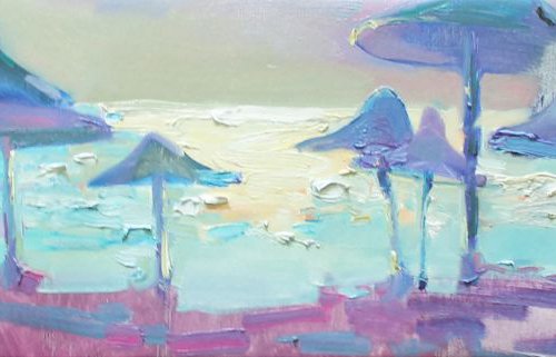 Marine umbrellas by Anastasiia Grygorieva