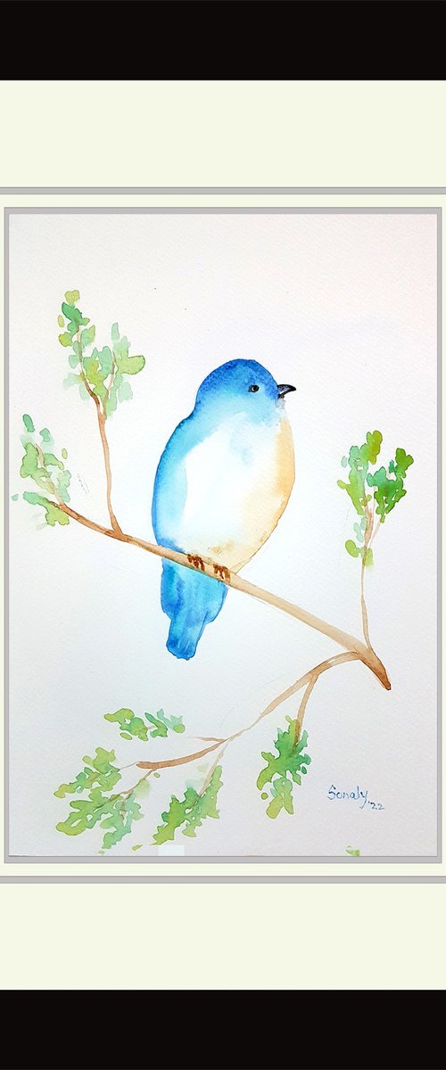 WATERCOLOR - BIRDS 3 by Sonaly Gandhi
