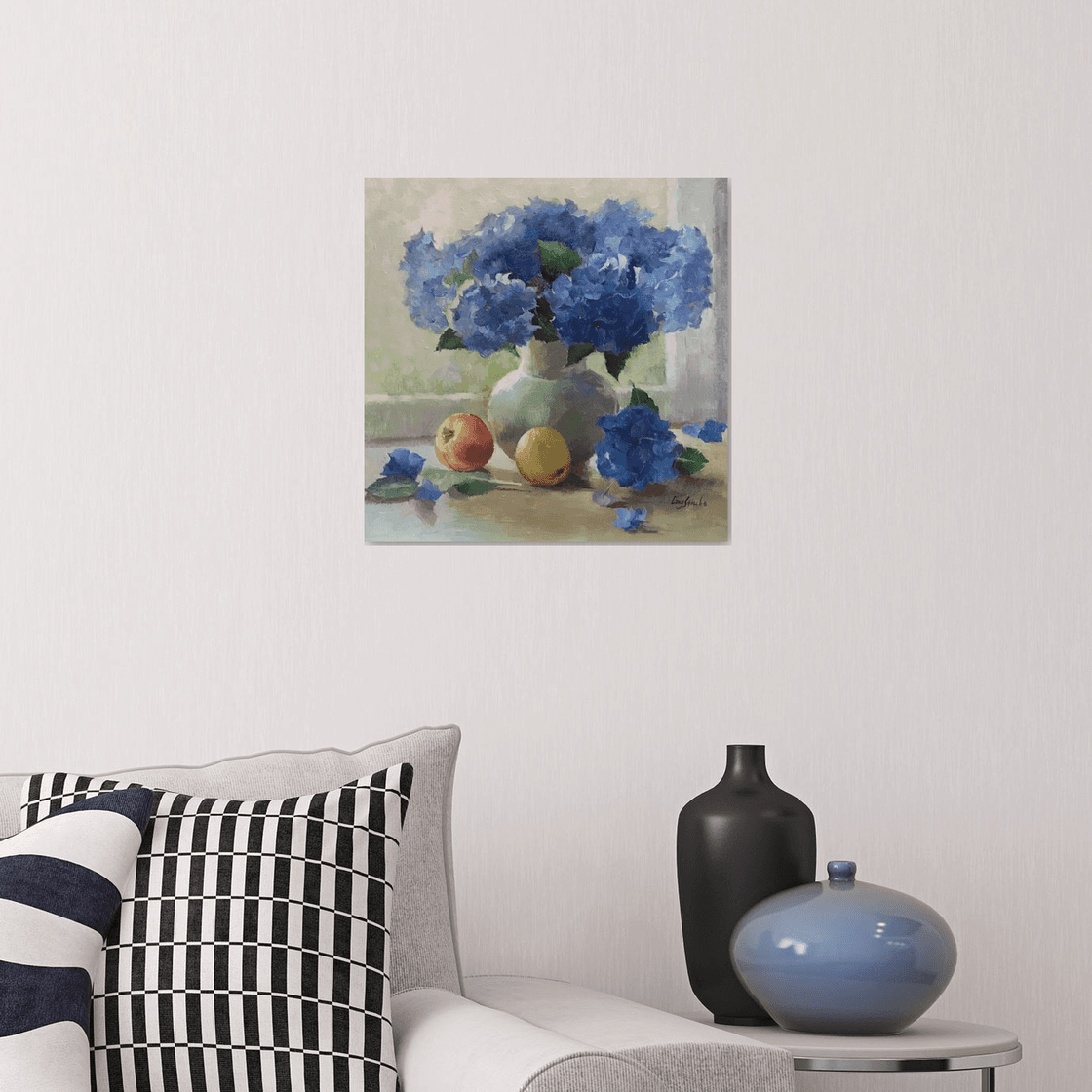 Hydrangea with Still Life #2 Oil painting by Ling Strube Hydrangea with Still Life #2 Oil painting by Ling Strube