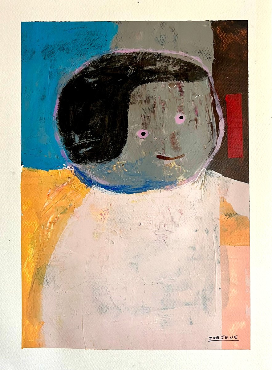 Abstract Acrylic Painting By Joejene C. Santos, 11 X 15, Told You So, Original Artwork