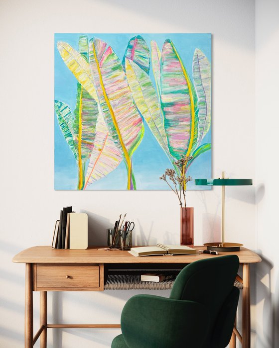 'Rainbow Banana Leaves Study'