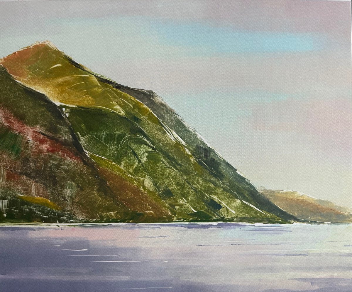 Impressionistic Landscape Limited Edition Print By Rebecca Denton, 27 X 22", Loch Shiel, Original Artwork