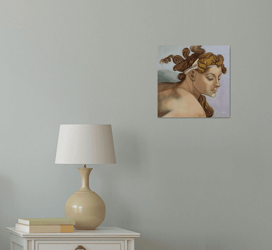 Michelangelo "Ignudo" portrait, Sistine Chapel, Rome