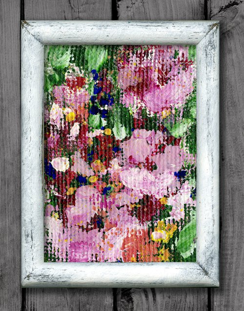 Floral Melody 3 - Framed Floral Painting by Kathy Morton Stanion by Kathy Morton Stanion