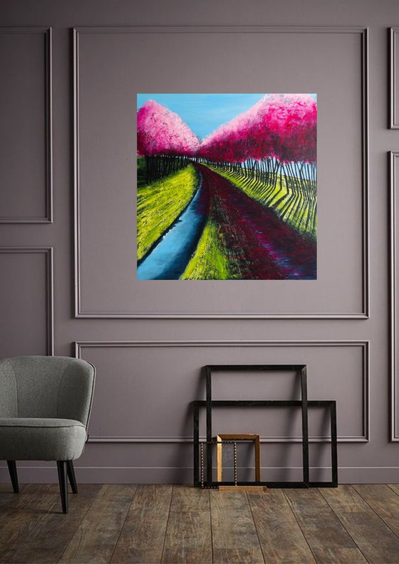 Cherry Road  -  Fields and Colors Series