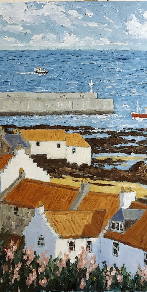 when the boats come in, pittenweem by Colin Ross Jack