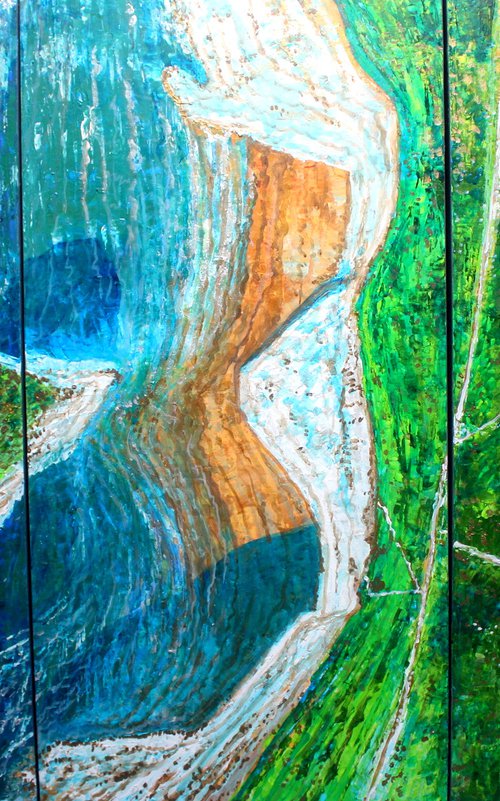 Freshwater Flight I, II and III Triptych (Extra Large 100 cm x 150 cm) by Paul J Best
